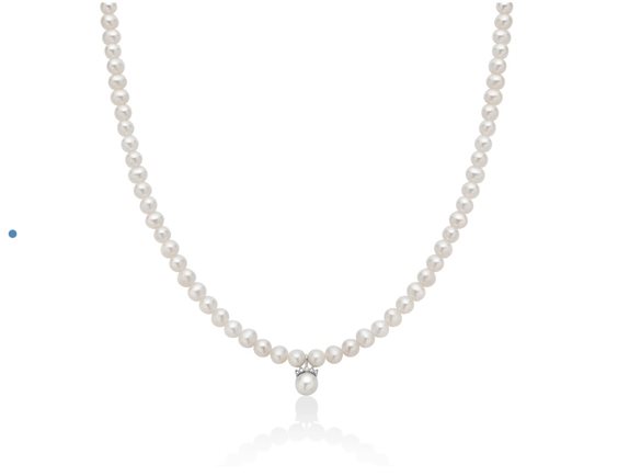 Collana Miluna Donna in Oro bianco Perla PCL6601 - PCL6601